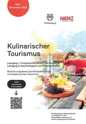 Lehrgang Kulinarischer Tourismus - Plakat